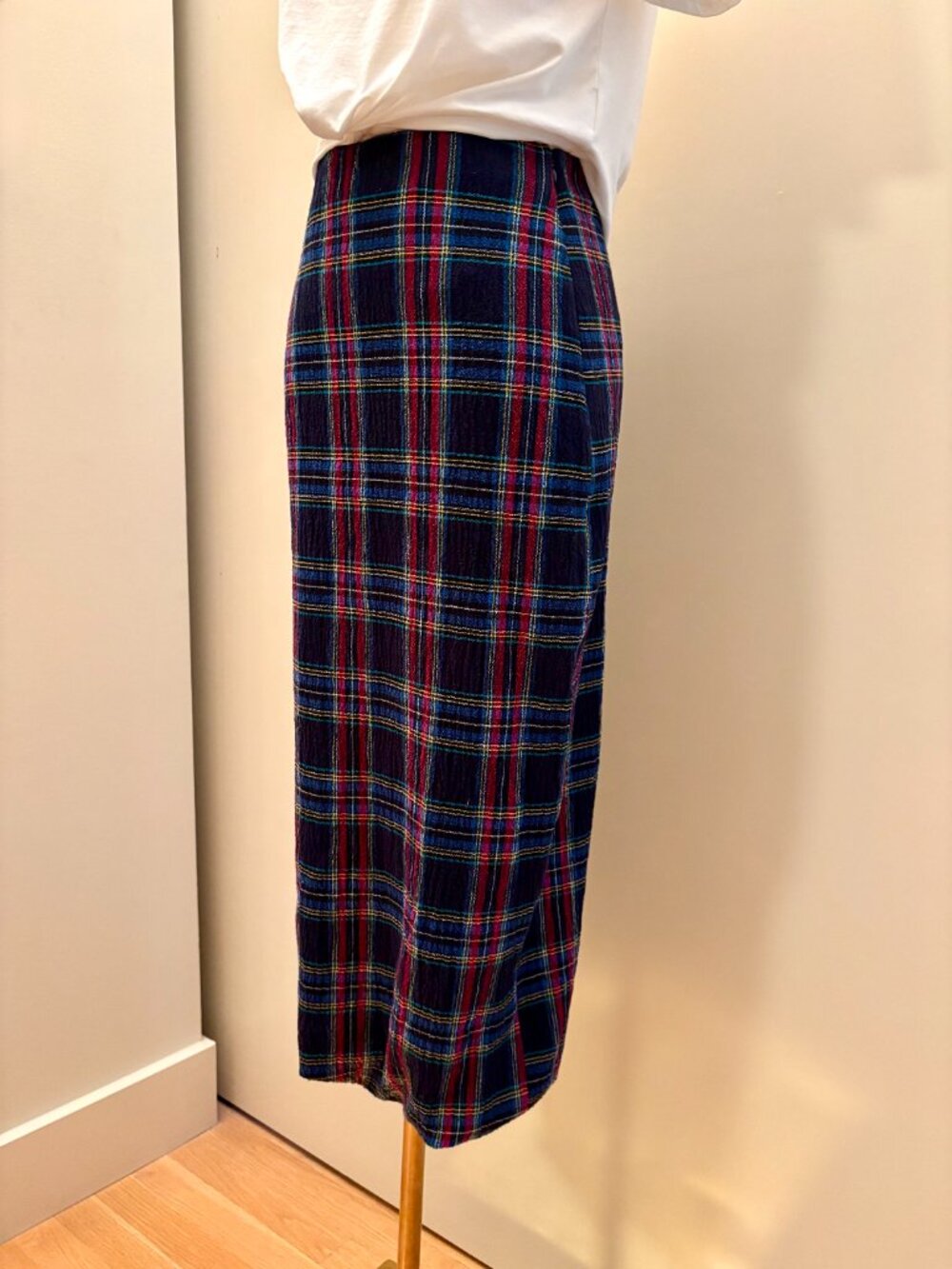 Zara Black Plaid Pencil Skirt - Picture 3 of 7